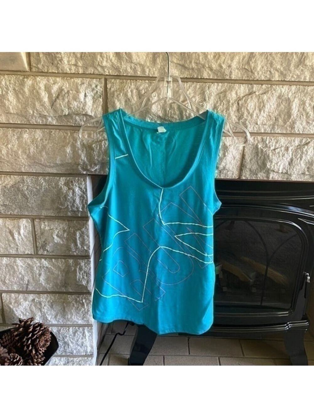 *5 for $45* Under Armour Run Racerback Tank Blue/Pink M